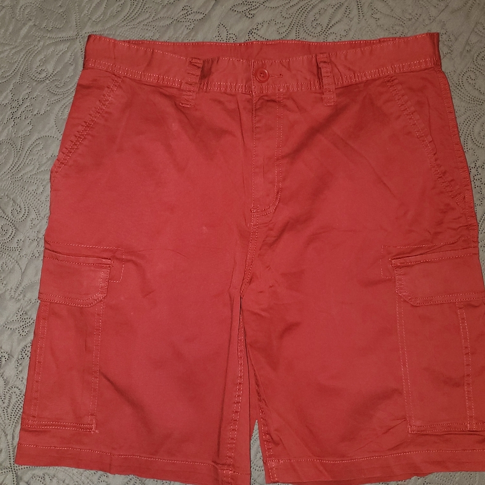 Men's Cargo Shorts - Red